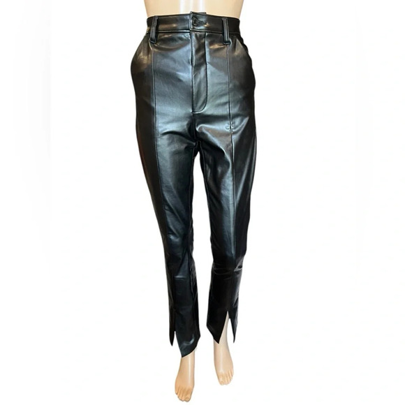 Abercrombie & Fitch Curve Love Skinny Ultra High Rise Faux Leather Pants 24/00 - Picture 5 of 16